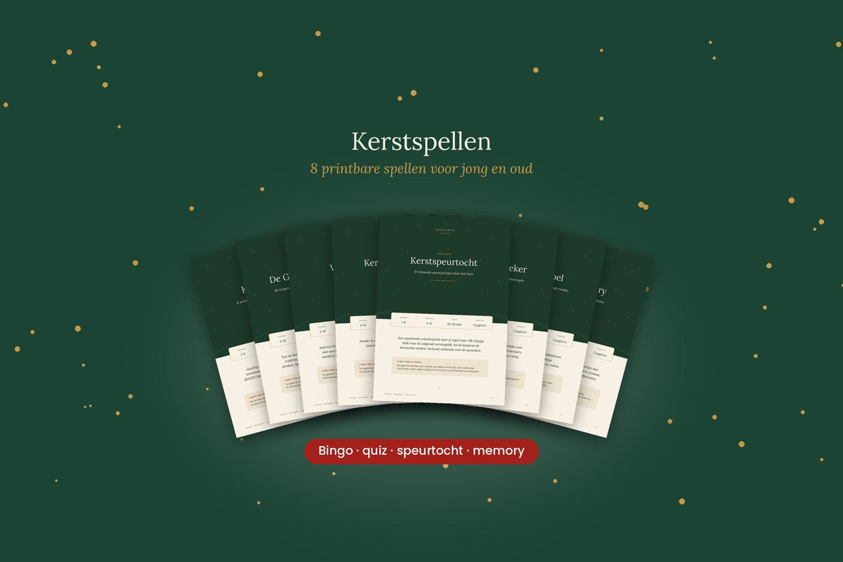 Printbare kerstspellen van Kerstwyk