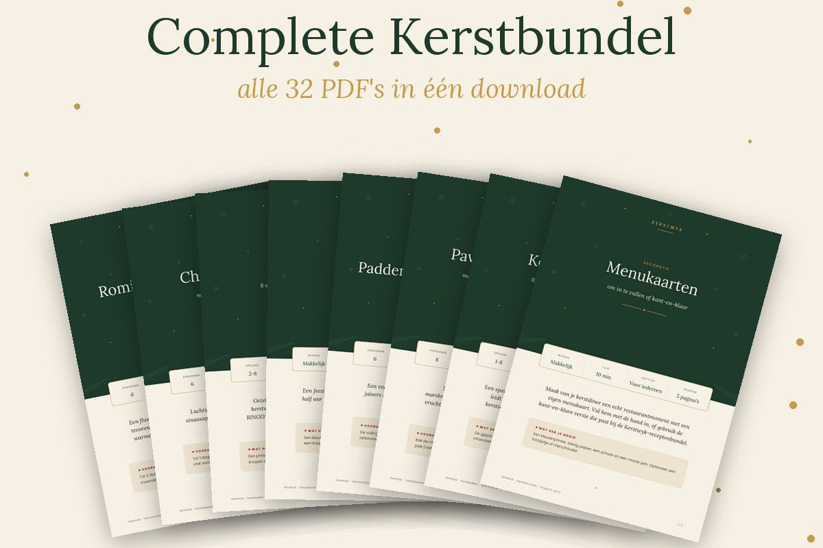 Complete Kerstbundel – alle 32 PDF's